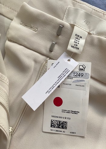 HM Beyaz Kadın Pantolon - Görsel 2