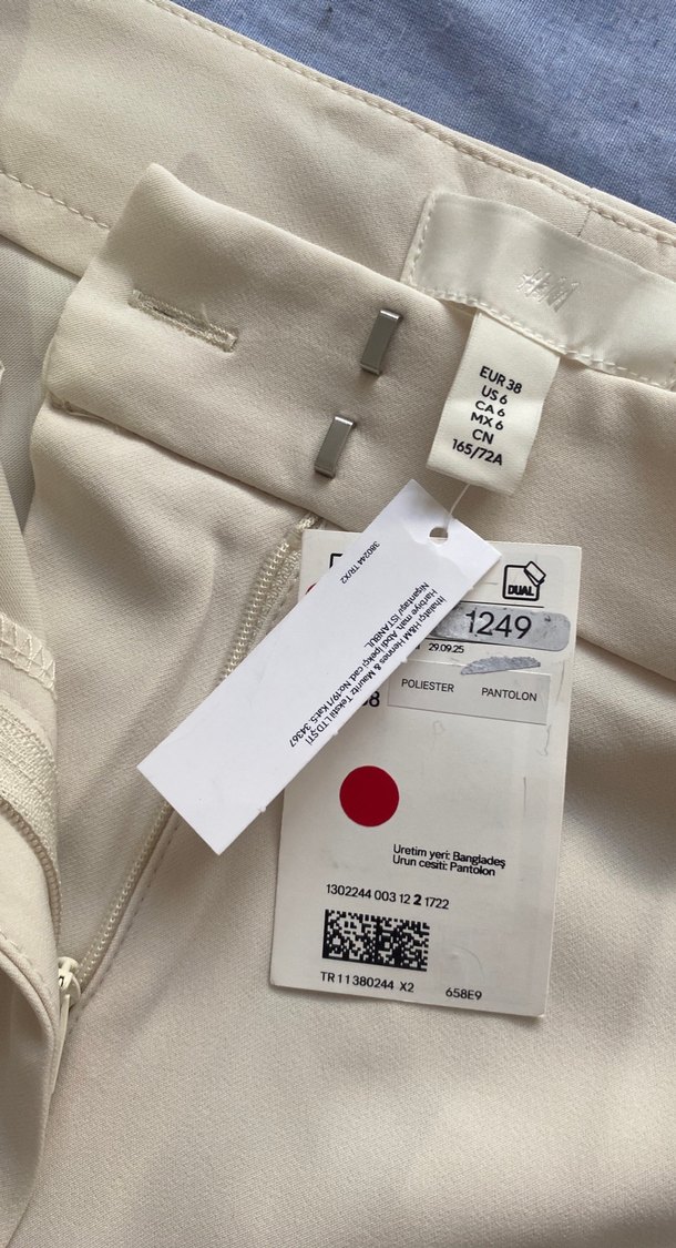 HM Beyaz Kadın Pantolon - Görsel 2