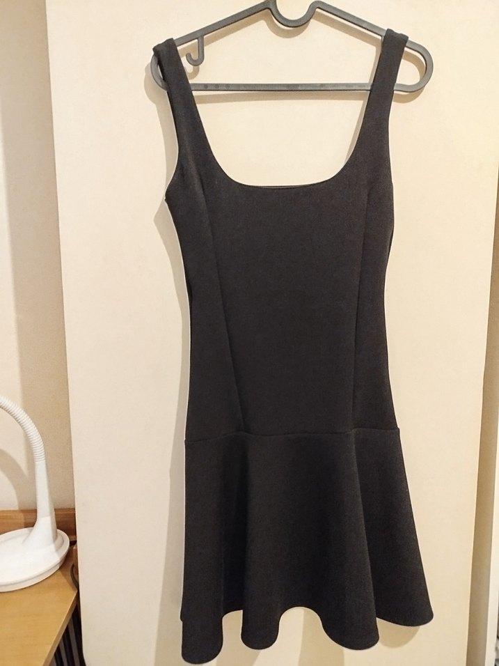 Siyah Midi Kadın Triko Elbise - Görsel 2