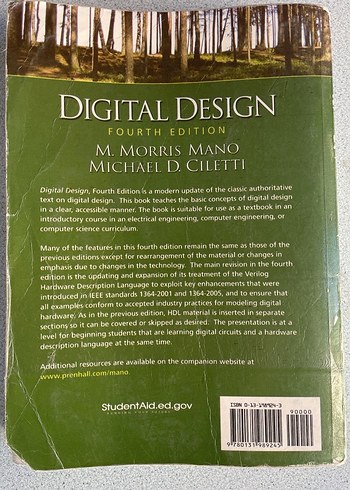 Digital Design - 4. Baskı M. Morris Mano ve Michael D. Ciletti - Görsel 2