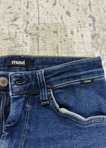 m Beden Lacivert Erkek Denim Jean Pantolon Mavi
