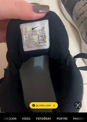 Siyah Nike Spor Ayakkabı - Görsel 4