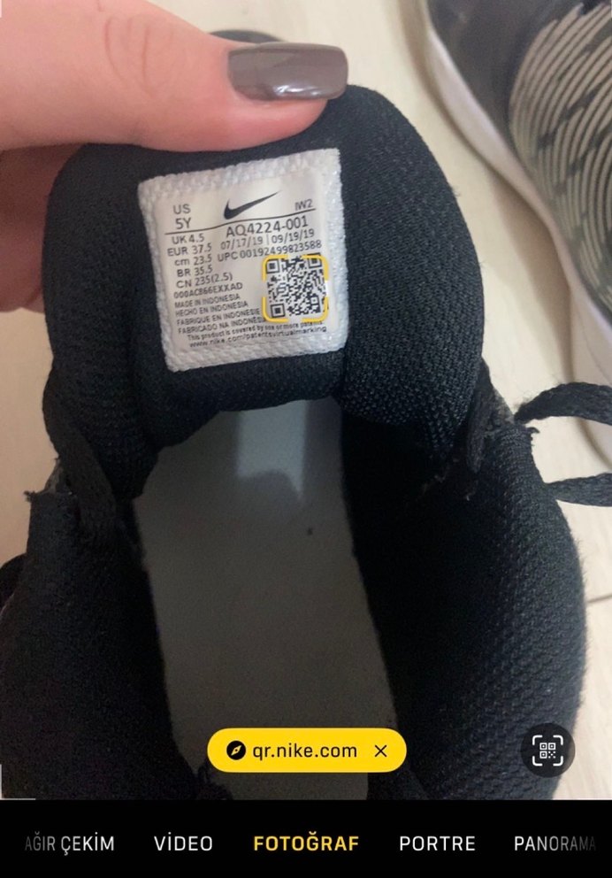 Siyah Nike Spor Ayakkabı - Görsel 4