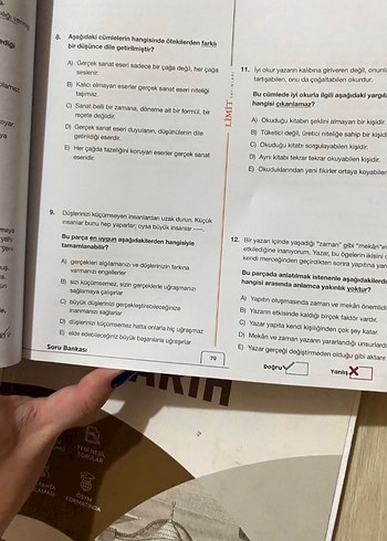 TYT Türkçe Soru Bankası - Limit Yayınları - Görsel 2