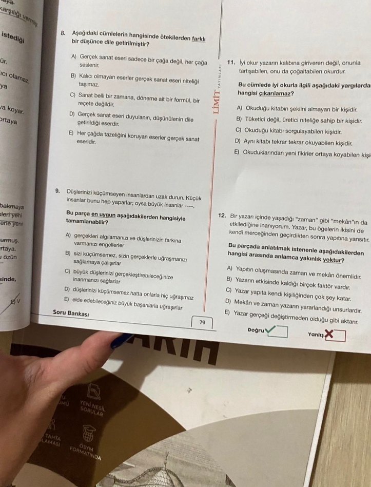 TYT Türkçe Soru Bankası - Limit Yayınları - Görsel 2