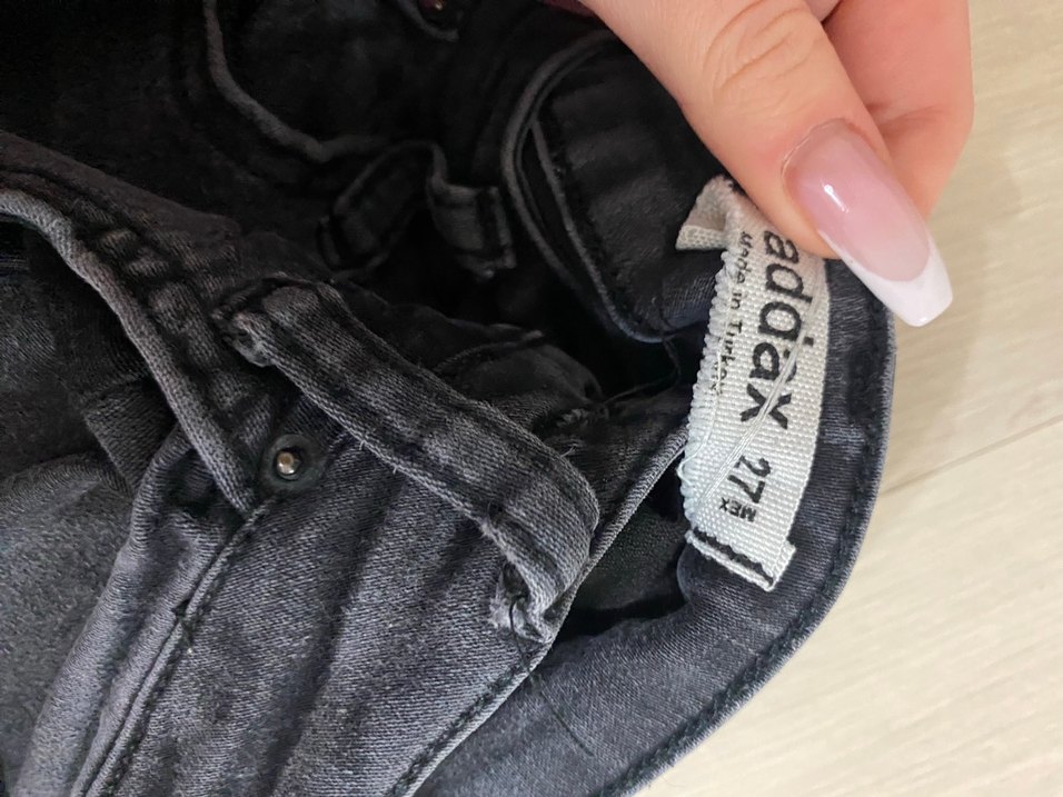 füme Regular Fit Kadın Kot Pantolon - Görsel 2