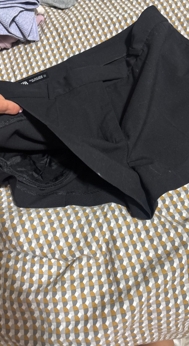 Siyah Belli Midi Hamile Şortu - Görsel 3