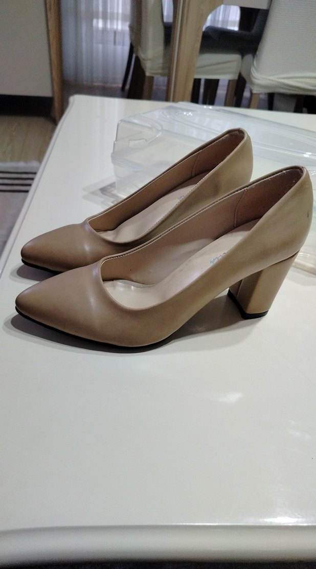 Bej Stiletto Topuklu Kadın Ayakkabı - Görsel 2