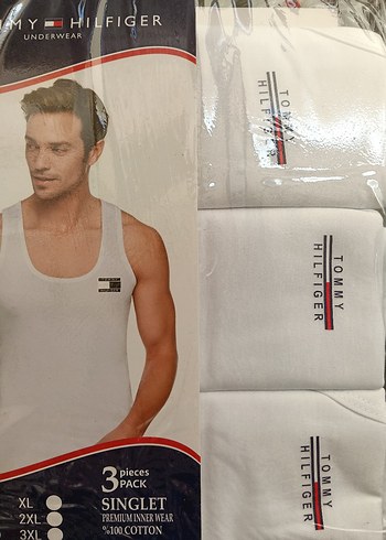 Tommy Hilfiger Erkek Pamuklu Beyaz Atlet