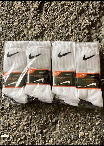 12 Cift Nike Beyaz TENIS Çorap