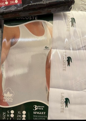 Beyaz Pamuklu Erkek Atlet 3'lü Paket