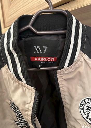 7 Yaş Beden siyah Renk Erkek Çocuk Baskılı Fermuarlı Street Wear Ceket