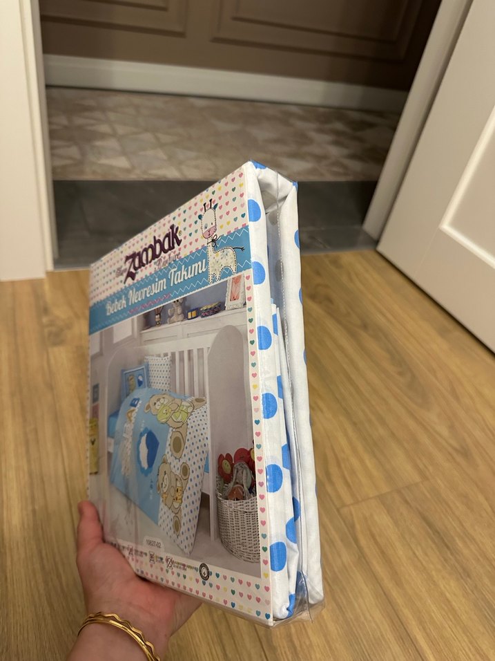 Zambak Mavi Bebek Nevresim Takımı - Görsel 2