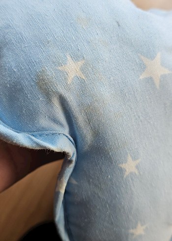 Mavi Yıldız Desenli Bebek Arabası ve Puset Minderi - Görsel 5