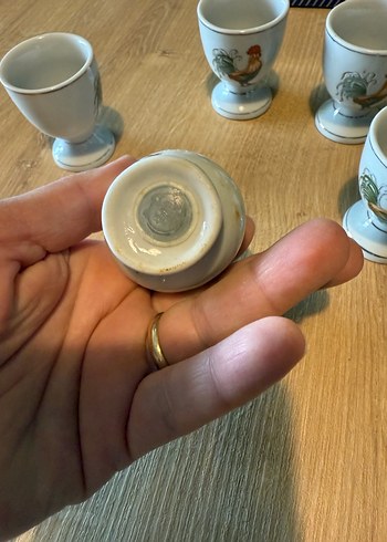  Beden beyaz Renk Beyaz Tavuk Desenli 4 Lü Yumurta Kasesi Seti