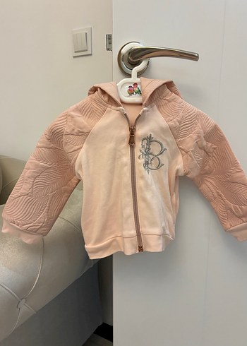 Kız Çocuk Kapüşonlu Fermuarlı Sweatshirt