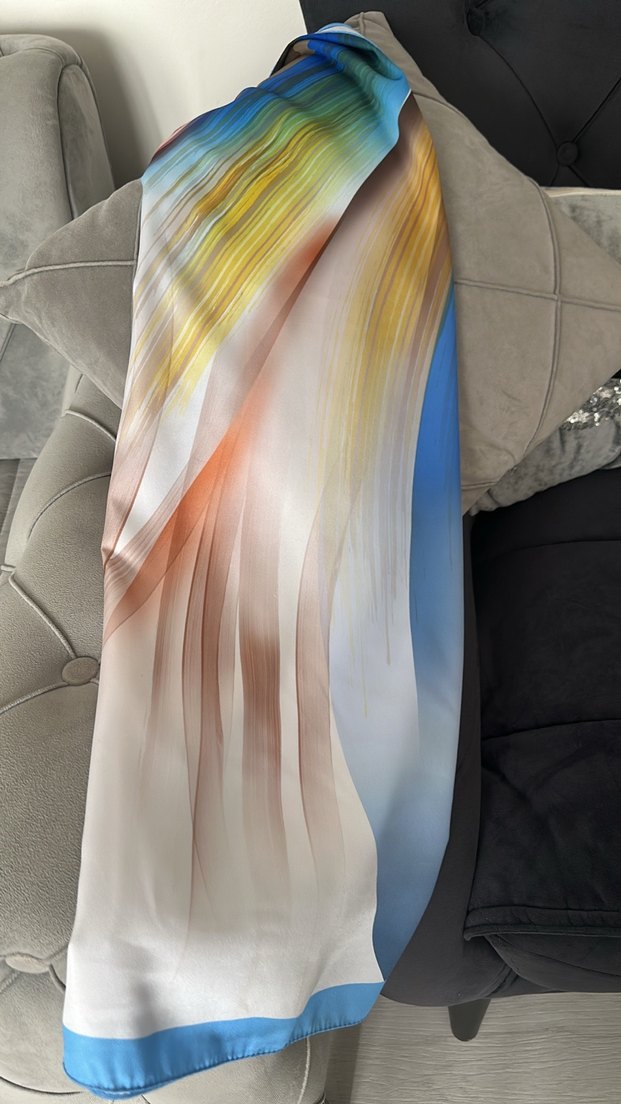 Lavınse Çok Renkli Işıltılı Kadın eşarp - Görsel 2