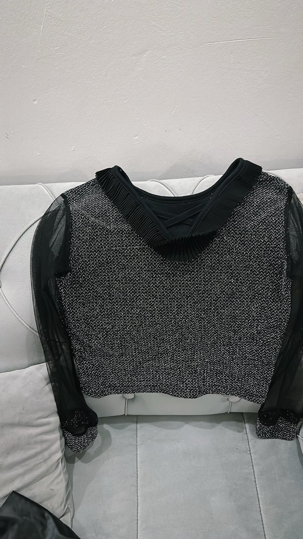 Kız Çocuk Siyah Fırfırlı Gotik Etek - Görsel 2