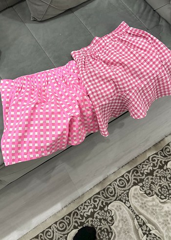 Pembe Ekose Desenli Çocuk iki adet - Görsel 2