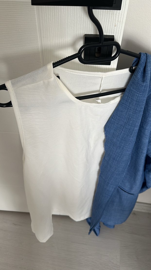 Mavi Keten Kadın Blazer takım - Görsel 2