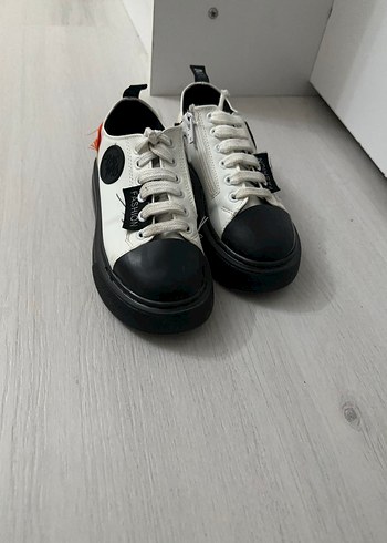 Kadın Siyah-Beyaz Platform Spor Ayakkabı - Görsel 2