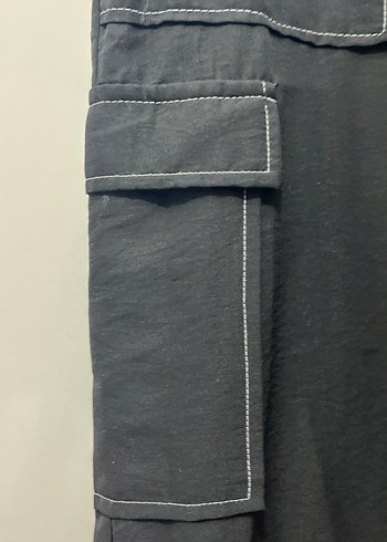 40 Beden trendyolmilla siyah kargo kumaş pantolon
