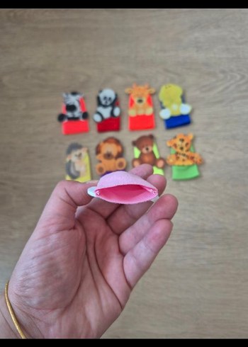 Renkli Hayvan Figürlü Parmak Kuklaları - Görsel 2