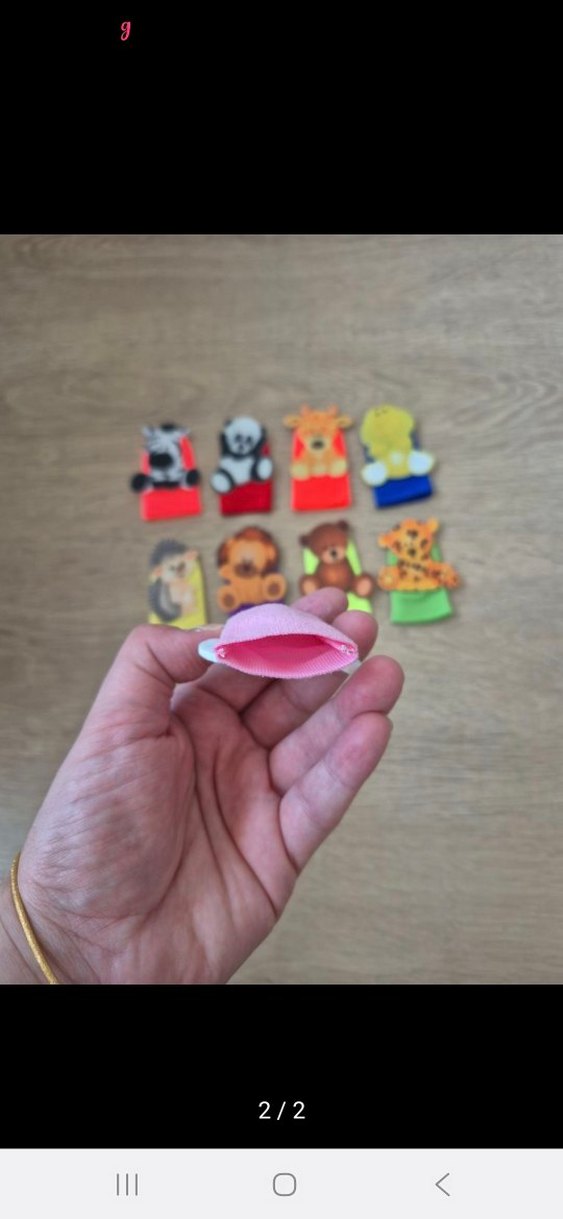 Renkli Hayvan Figürlü Parmak Kuklaları - Görsel 2