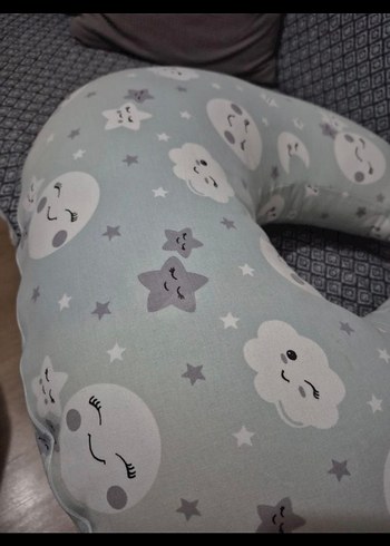 Gri Desenli Emzirme ve Hamilelik Yastığı - Görsel 2