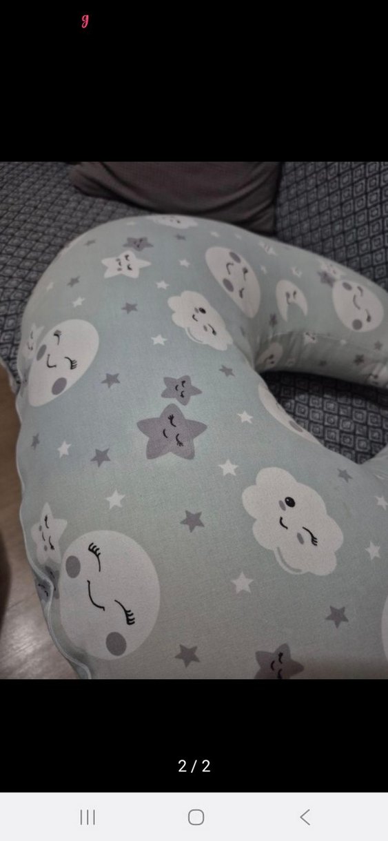Gri Desenli Emzirme ve Hamilelik Yastığı - Görsel 2