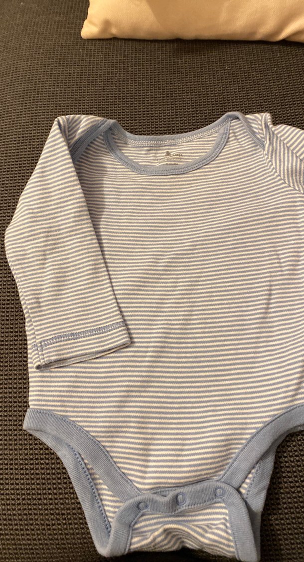 Uzun Kollu Mavi Bebek Body - Görsel 2