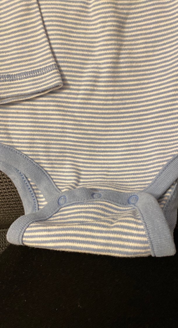 Uzun Kollu Mavi Bebek Body - Görsel 4