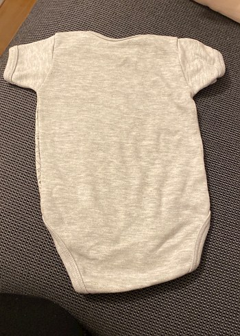 Gri Bebek Kısa Kollu Body - Görsel 4