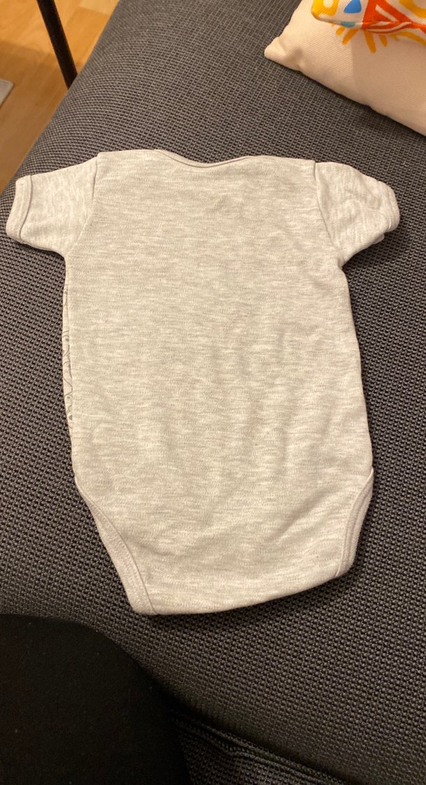 Gri Bebek Kısa Kollu Body - Görsel 4