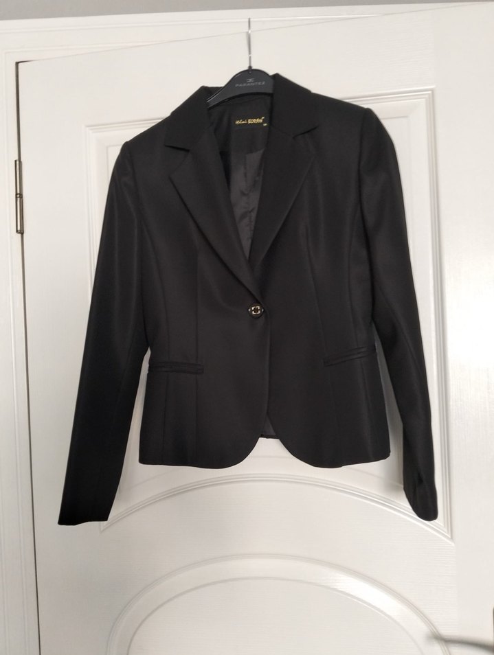 Siyah Midi Kadın Takım Elbise - Görsel 3