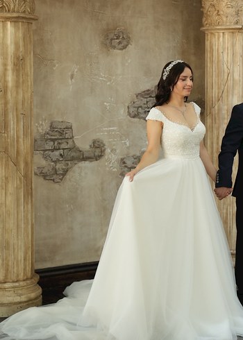 Helen Beyaz Gelinlik - Görsel 2