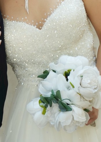 Helen Beyaz Gelinlik - Görsel 3