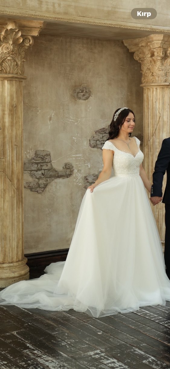 Helen Beyaz Gelinlik - Görsel 2