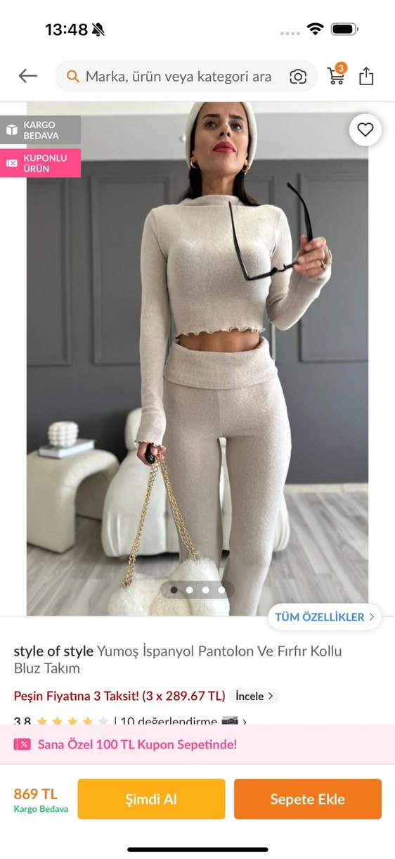 Gri Boğazlı Uzun Kollu takım - Görsel 3