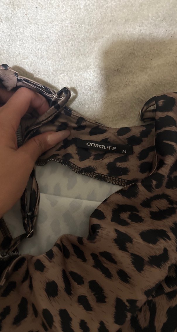 Kahverengi Leopar Desenli Battaniye - Görsel 2