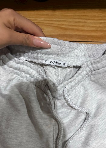 Addax Gri Oversize Kadın Eşofman Altı