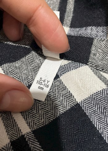 Gri Ekose Desenli Salaş Uzun Kollu Kadın Gömlek - Görsel 3