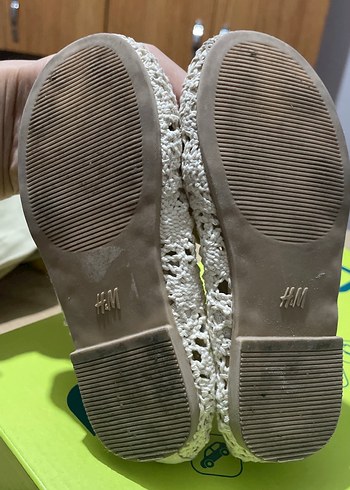 Kız Çocuk Beyaz Dantel Örgü Babet - Görsel 5