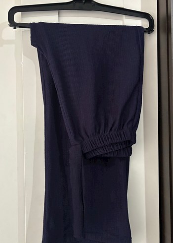 Kadın Lacivert Pilili Kumaş Pantolon - Görsel 2