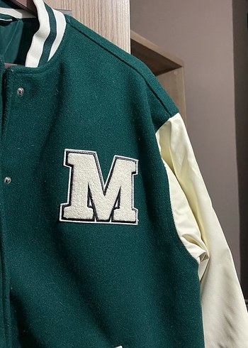 m Beden H&M Yeşil Kadın Bomber Ceket