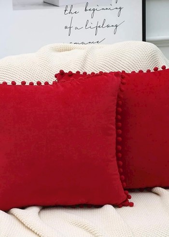 Turuncu Bohem Nakışlı Dekoratif kırlent kılıfı - Görsel 10