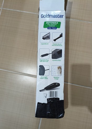 Gold Master Siyah El Süpürgesi ve Aparatları Goldmaster