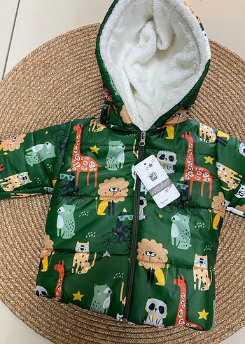 Kapüşonlu Renkli Baskılı Erkek Çocuk Ceketi - Görsel 2