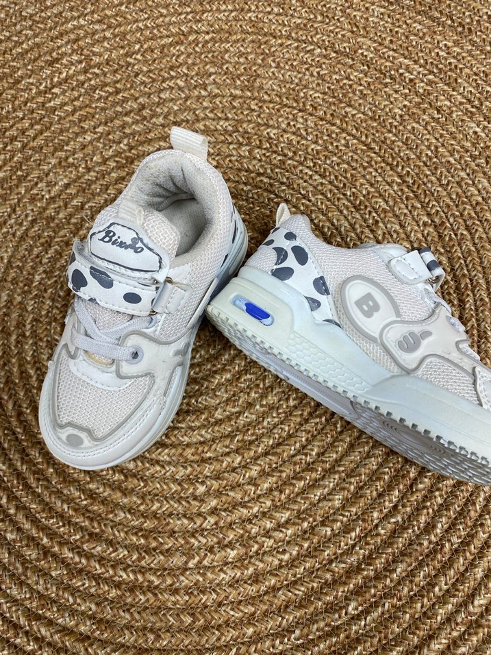 Erkek Çocuk Beyaz Yılan Desenli Sneaker - Görsel 3