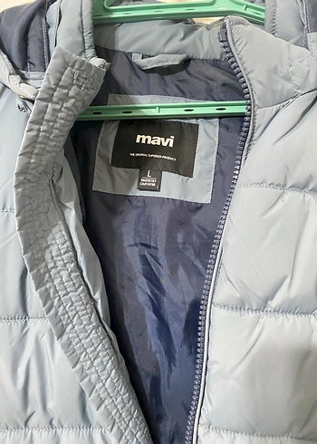 Mavi Kapüşonlu Erkek Şişme Yelek - Görsel 3